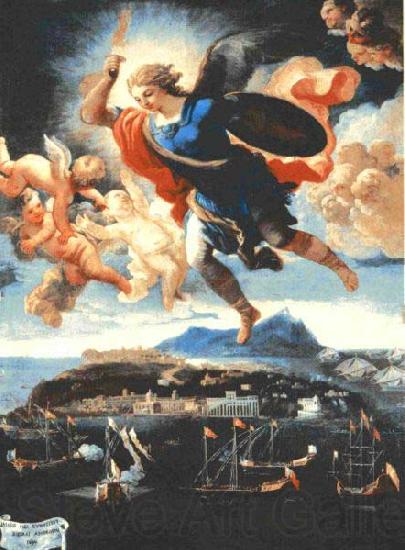 Nicola Russo apparizione di san Michele Norge oil painting art